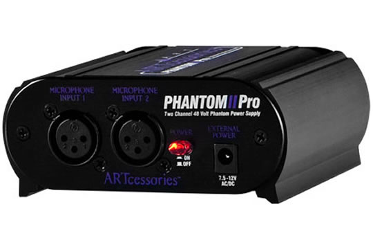 ART Phantom 2 PRO Dual Channel Phantom Power Supply