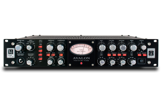 Avalon VT-737SP Class A Microphone Preamp Channel Strip BLACK RED
