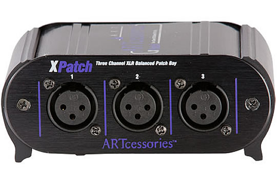 ART XPatch 3-Channel XLR Balanced Patchbay