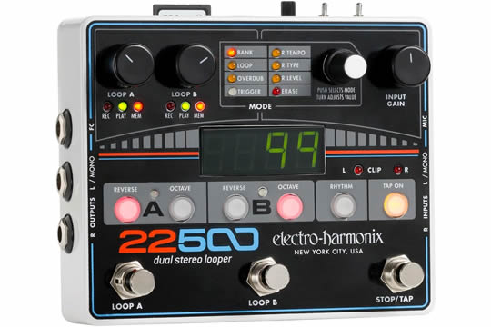Electro-Harmonix 22500 Dual Stereo Looper Effects Pedal