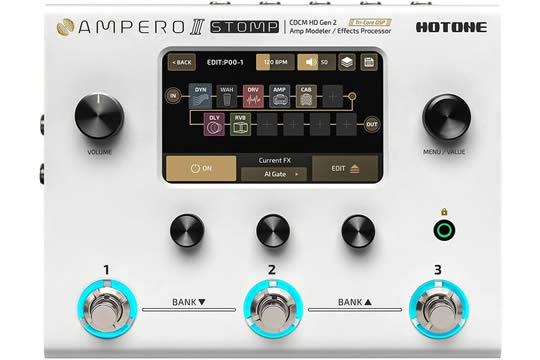 Hotone Ampero II Stomp Amp Modeler/Effects Processor Pedal