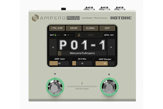 Hotone Ampero Mini Guitar Effects Pedal (Vanilla)