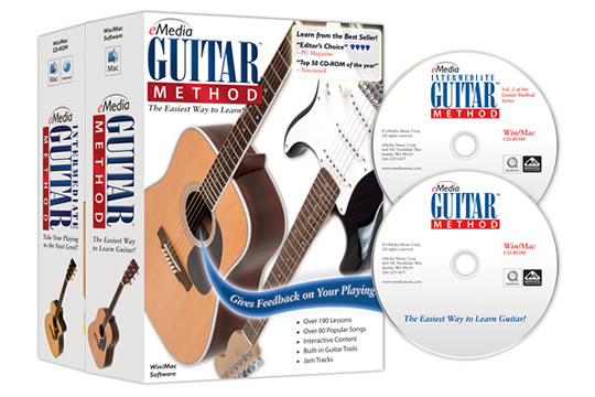eMedia Guitar Method Deluxe Instructional Software Bundle