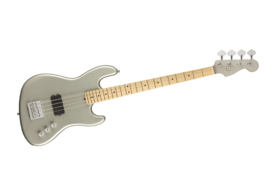 Fender Flea Active Jazz Bass Guitar (Silver)