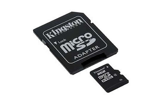 Kingston SDC48GB Micro SDHC Card with Adapter 8GB